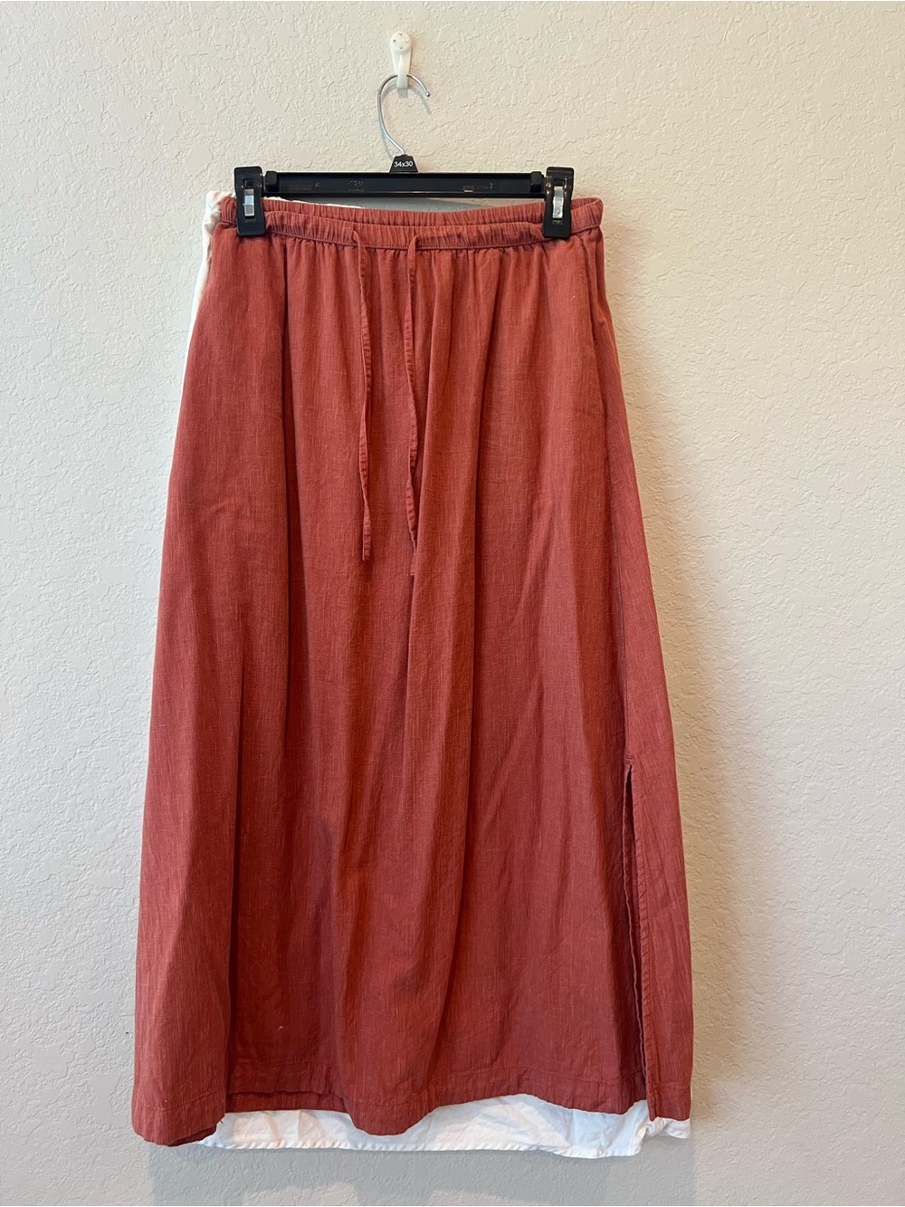 Universal Thread Rust Maxi Skirt with Side Slit
